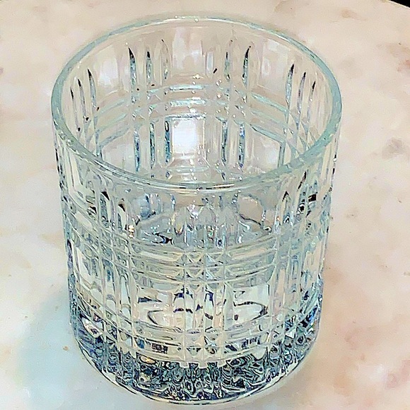 ELLE DECOR TOULOUSE OLD FASHIONED GLASSES SET OF FOUR CRYSTAL - Picture 2 of 7